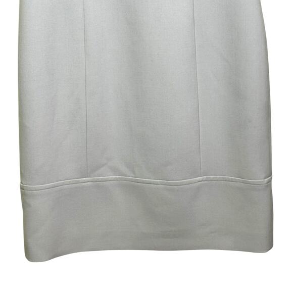 Peserico Made in Italy Size 42 US 6 Gray Knit Collar Sleeveless Shift Dress - Picture 4 of 7